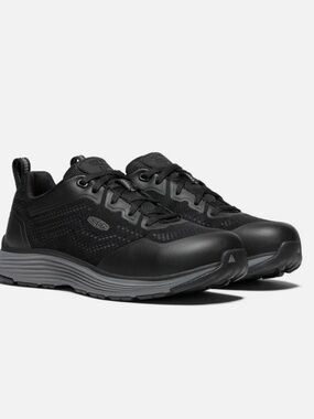 Keen Women’s Sparta 2 Steel Grey/Black Lace-Up Utility Sneakers Sz 5 Wide NWB